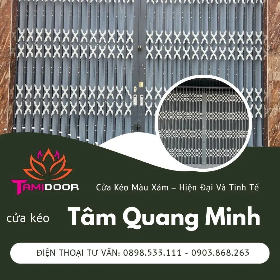 Cửa Kéo Màu Xám – Hiện Đại Và Tinh Tế 