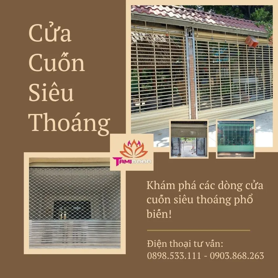 Cửa cuốn siêu thoáng