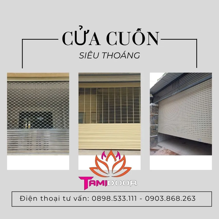 Cửa cuốn siêu thoáng
