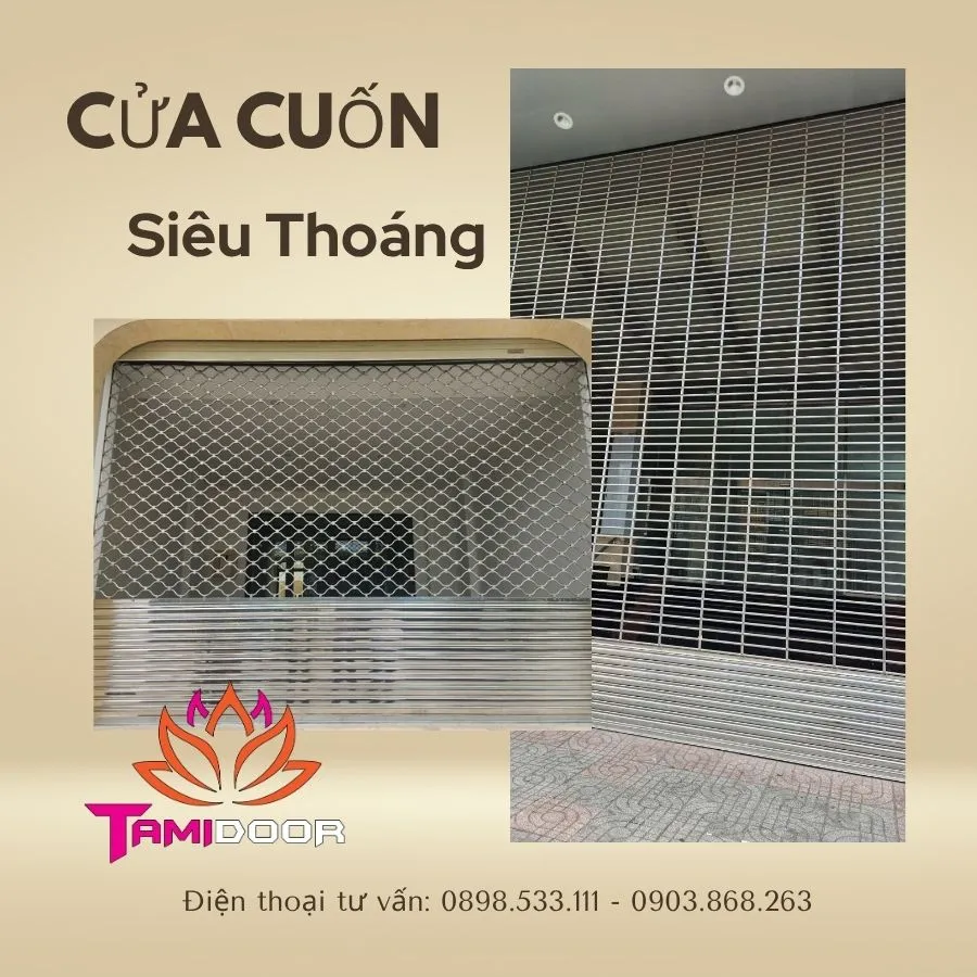 Cửa cuốn siêu thoáng